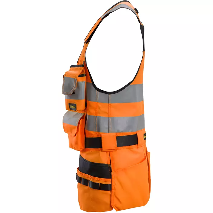 Snickers AllroundWork tool vest, Hi-Vis Orange/Black, large image number 3