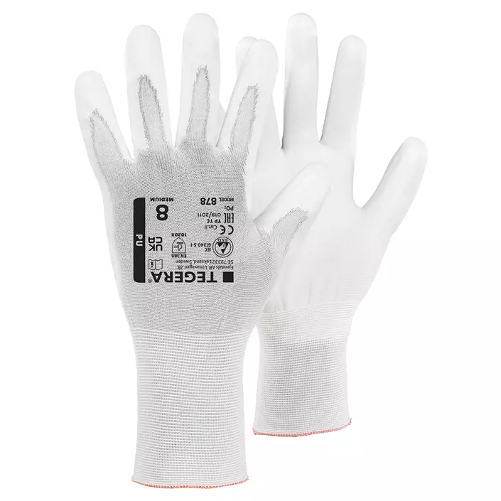 Tegera 878 ESD work gloves, White, large image number 0