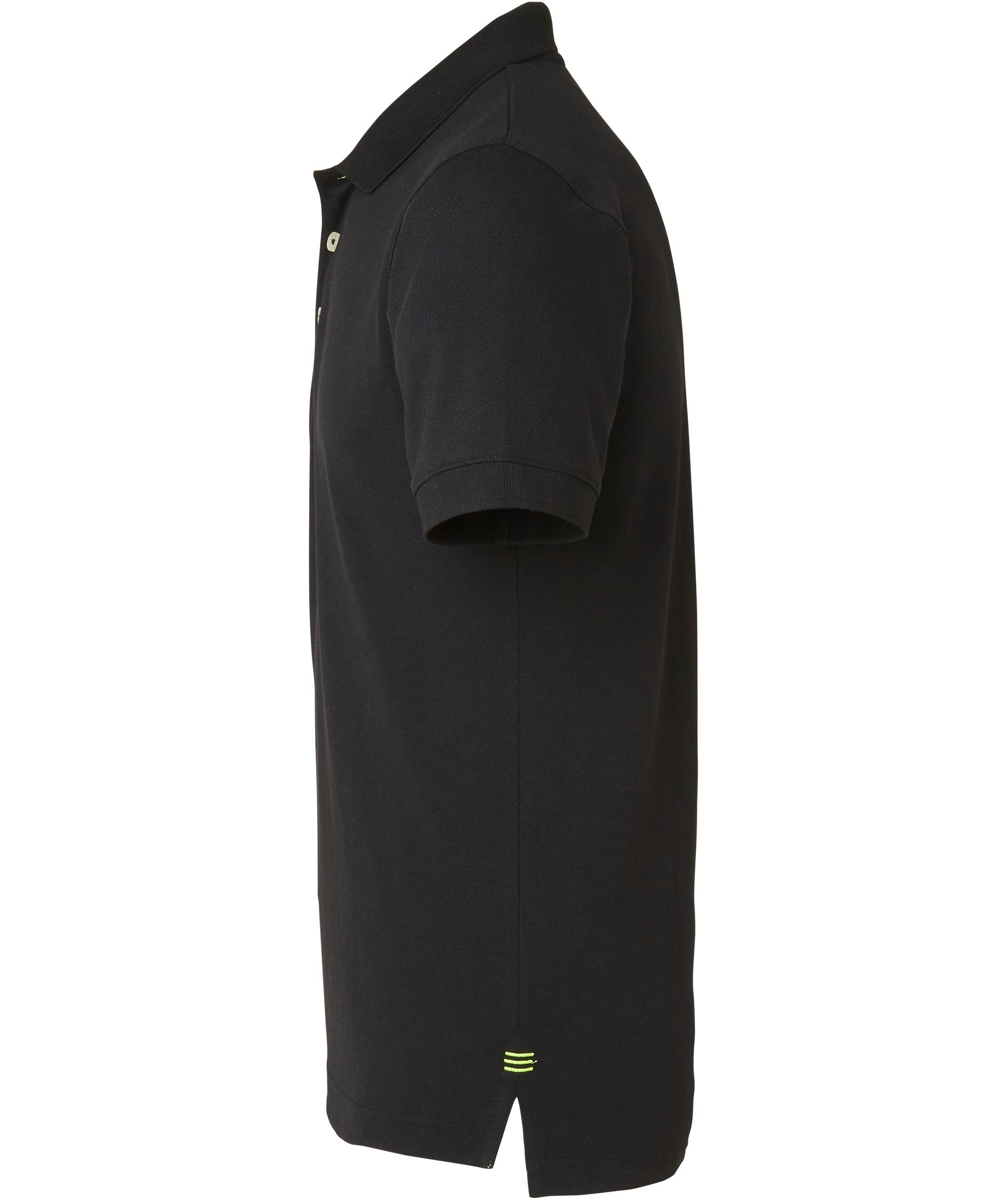 South West Weston polo T-shirt, Black/Yellow, large image number 3