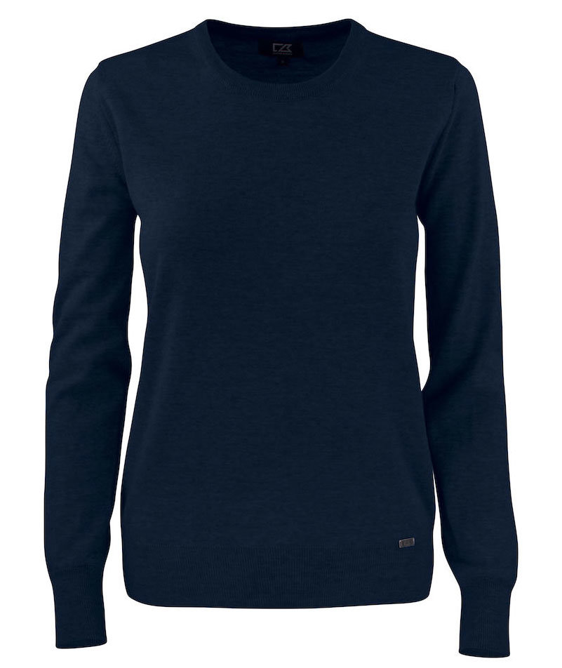 Cutter & Buck Kennewick women's Crewneck with merino wool, Dark navy, large image number 0