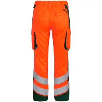 Engel Safety Light dame arbejdsbukser, Hi-vis Orange/Grøn