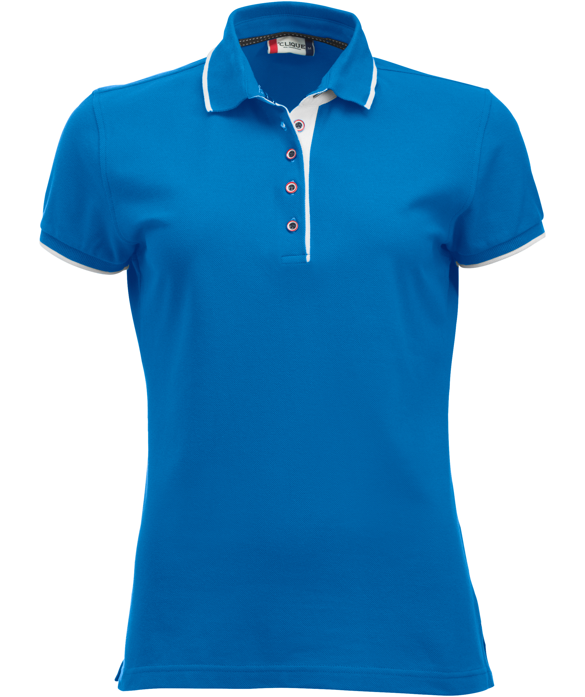 Clique Seattle women's polo shirt, Blue/White, large image number 0