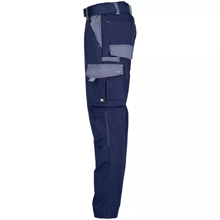 Kramp Original work trousers with belt, Marine Blue/Grey, large image number 3