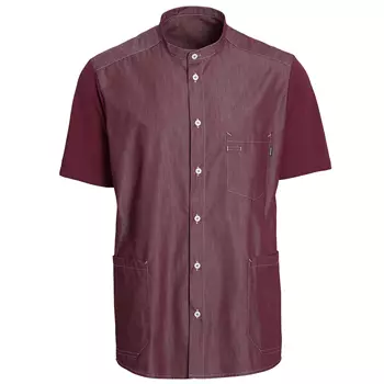 Kentaur short-sleeved pique shirt, Bordeaux