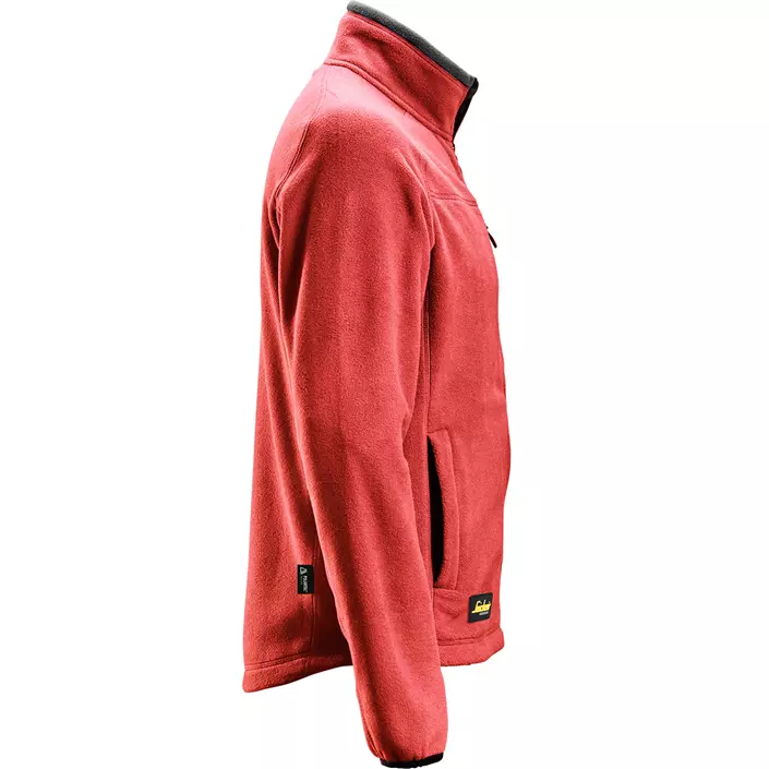 Snickers AllroundWork fleece jacket 8022, Chili red/black, large image number 3