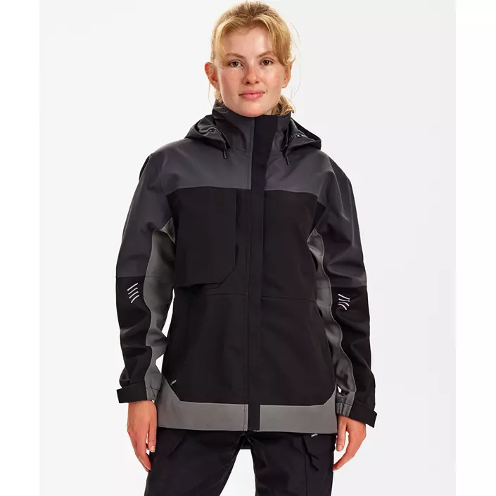 Engel Entire dame skaljakke, Black/Anthracite Grey, large image number 1