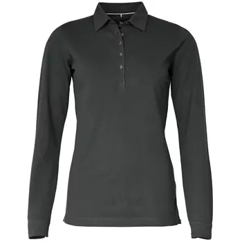 Nimbus Carlington long-sleeved women's polo shirt, Charcoal