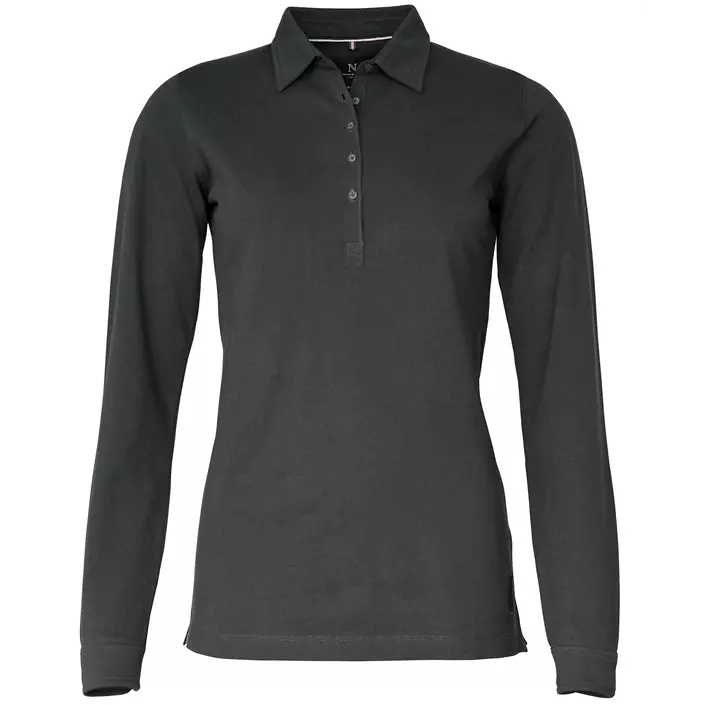 Nimbus Carlington long-sleeved women's polo shirt, Charcoal, large image number 0