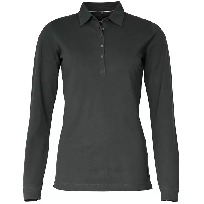 Nimbus Carlington long-sleeved women's polo shirt, Charcoal, large image number 0