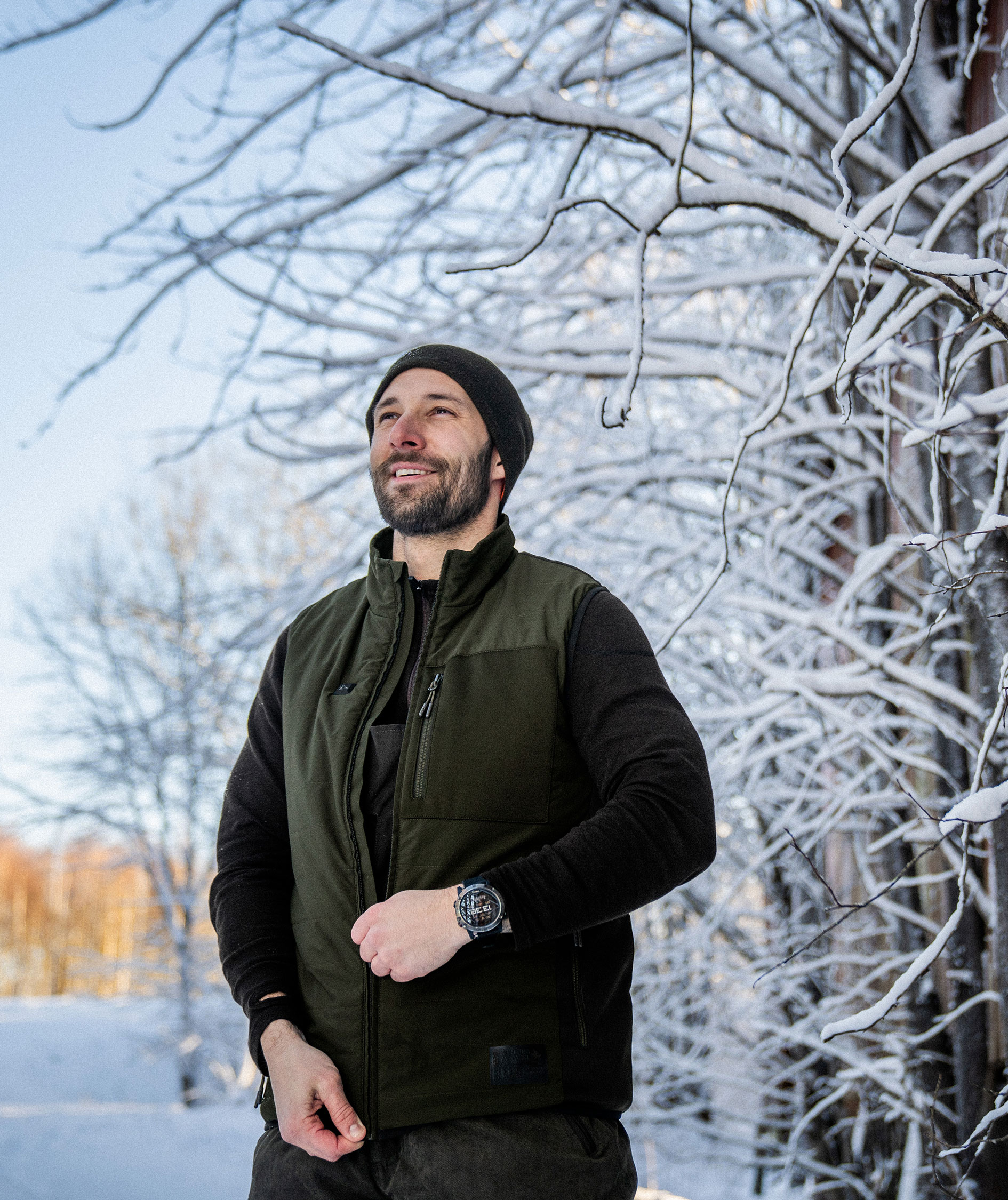 Seeland Celsius Heat quilted vest, Pine green