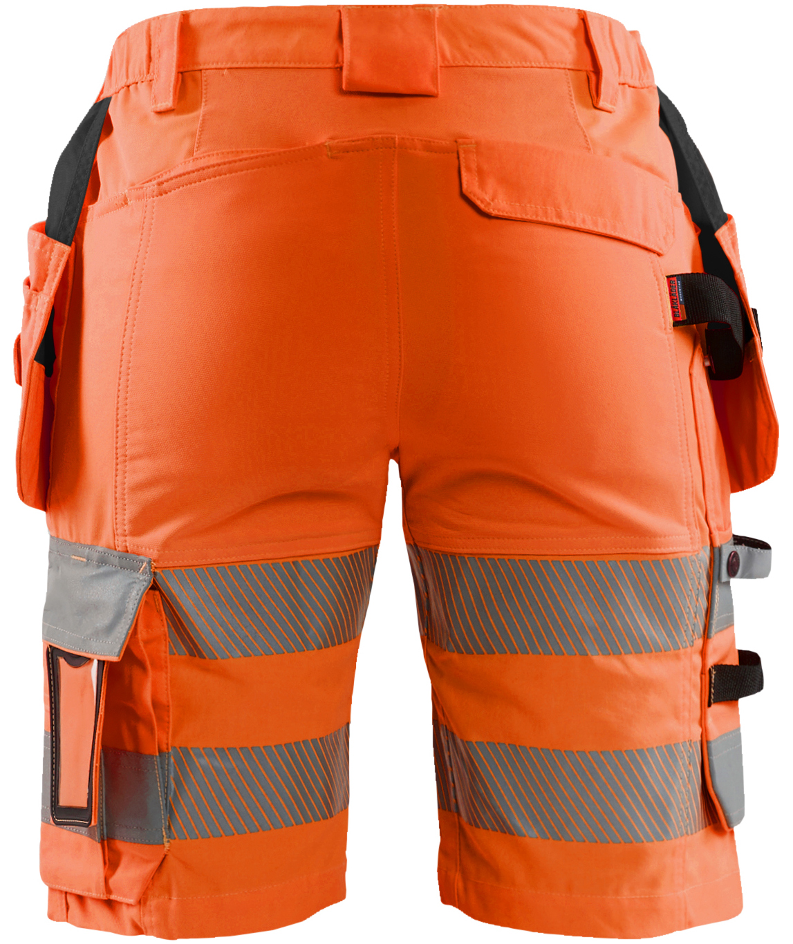 Bl&aring;kl&auml;der dame h&aring;ndv&aelig;rkershorts, Hi-vis Orange, large image number 2