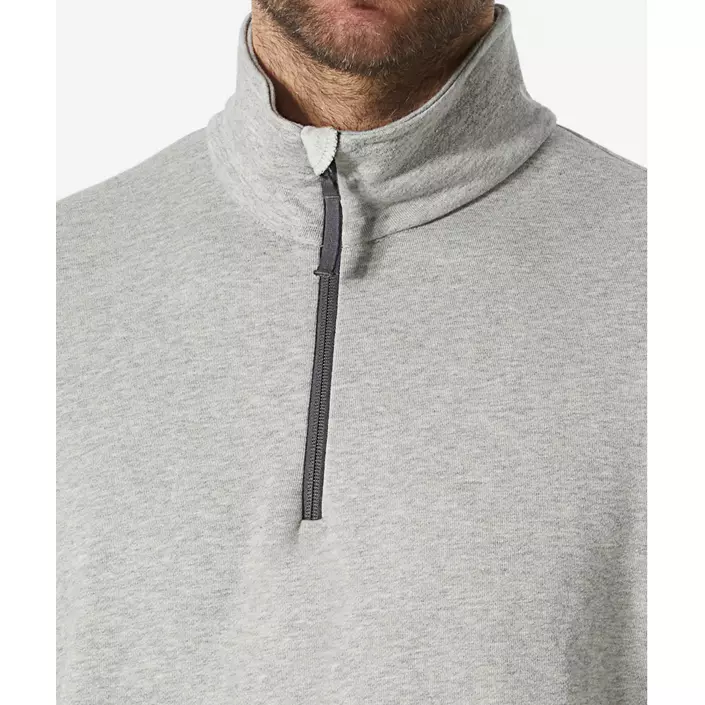 Helly Hansen Classic half zip sweatshirt, Grey melange , large image number 4