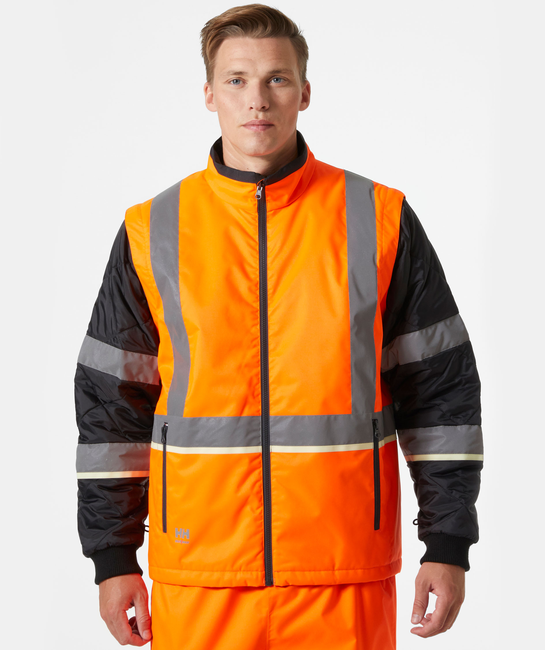 Helly Hansen UC-ME 2-in-1 insulator jacket, Hi-vis Orange/Ebony, large image number 2