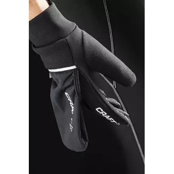 Craft Hybrid Weather gloves, Black