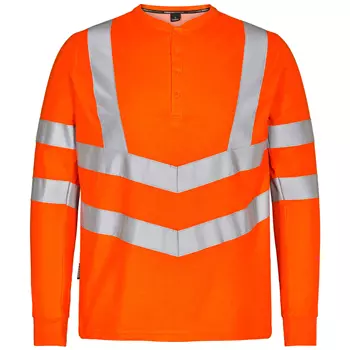 Engel Safety langermet Grandad  T-skjorte, Hi-vis Orange