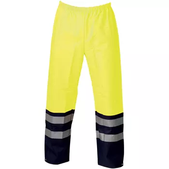 Elka PU Heavy rain trousers, Hi-Vis Yellow/Navy