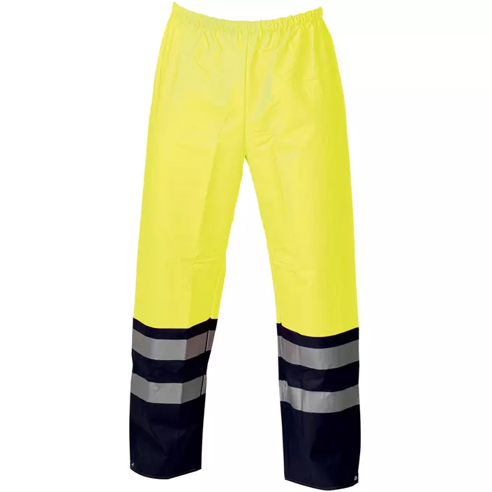 Elka PU Heavy rain trousers, Hi-Vis Yellow/Navy, large image number 0