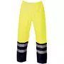 Elka PU Heavy rain trousers, Hi-Vis Yellow/Navy