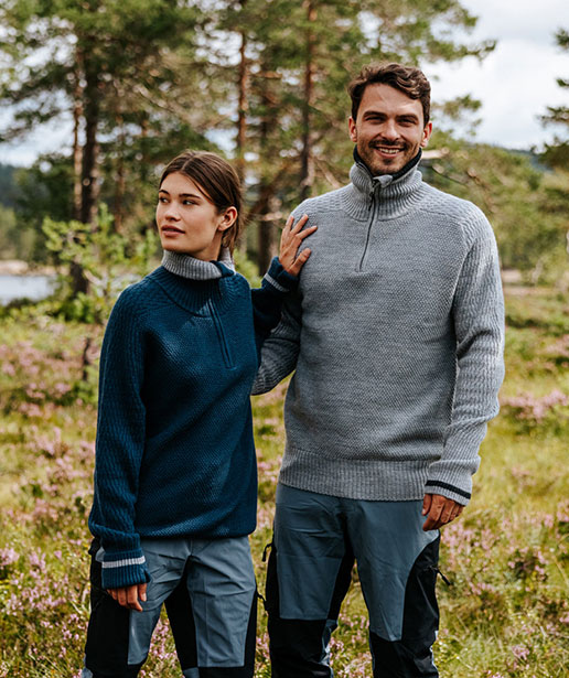 YOU Besseggen sweatshirt with merino wool, Grey Melange