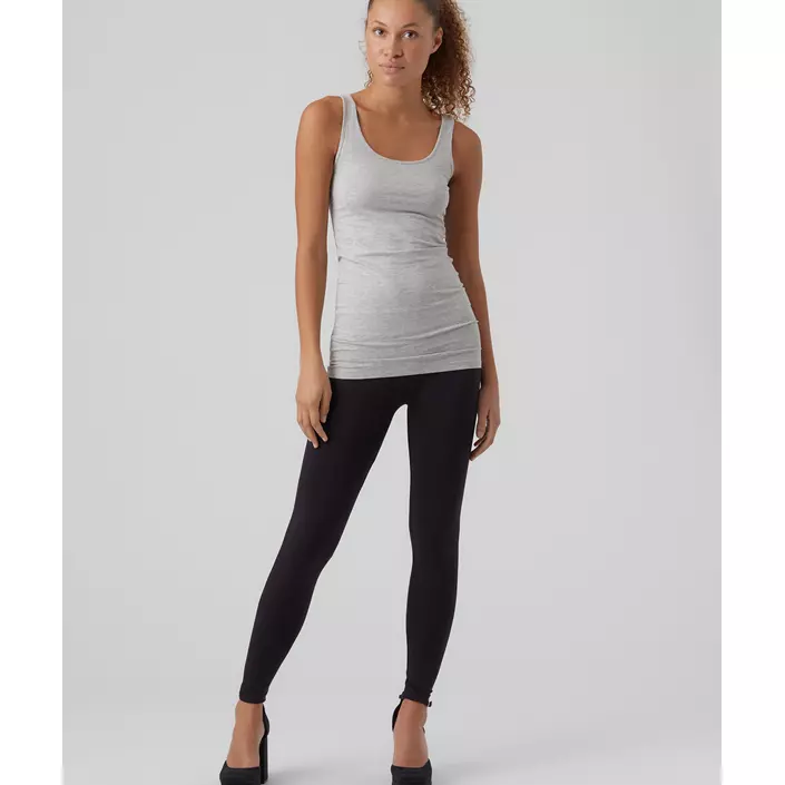 Vero Moda VMMAXI MY SOFT lång linne dam, Light Grey Melange, large image number 3