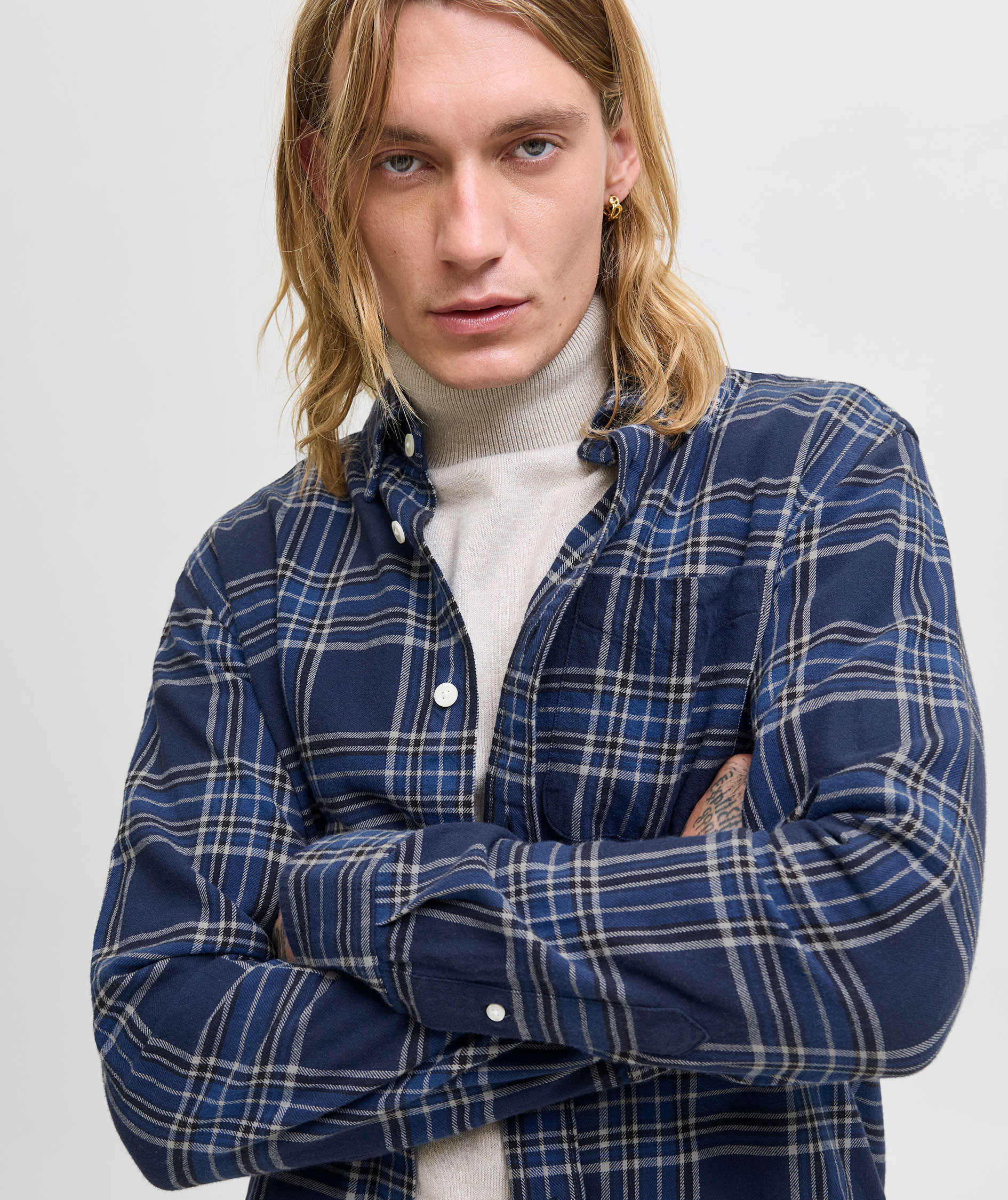 Jack & Jones Premium JPRBLUBROOK CHECK shirt, Dark navy, large image number 3