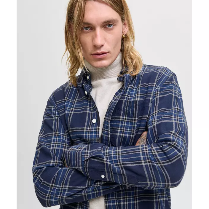 Jack & Jones Premium JPRBLUBROOK CHECK skjorta, Dark navy, large image number 3