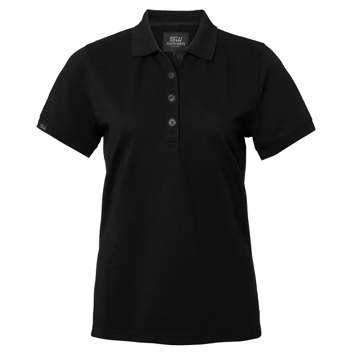 South West Wera women's polo shirt, Black, large image number 0