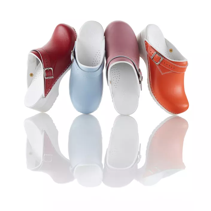 Sanita Pastel women's clogs with heel strap, Lightblue, large image number 2