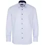 Eterna Structure long-sleeved Modern fit shirt, Blue/White