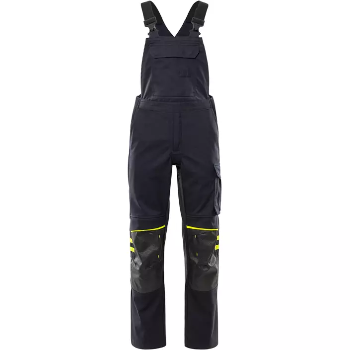Fristads Flamestat softshell overalls 1180 FSS, Mørk Marine/Hi-Vis Gul, large image number 0