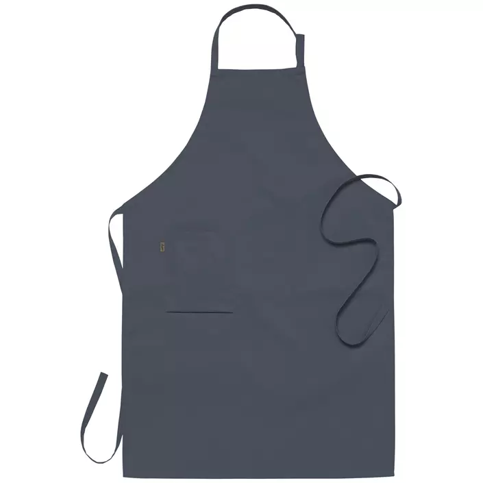 Segers 2337 bib apron with pocket, Grey, Grey, large image number 0