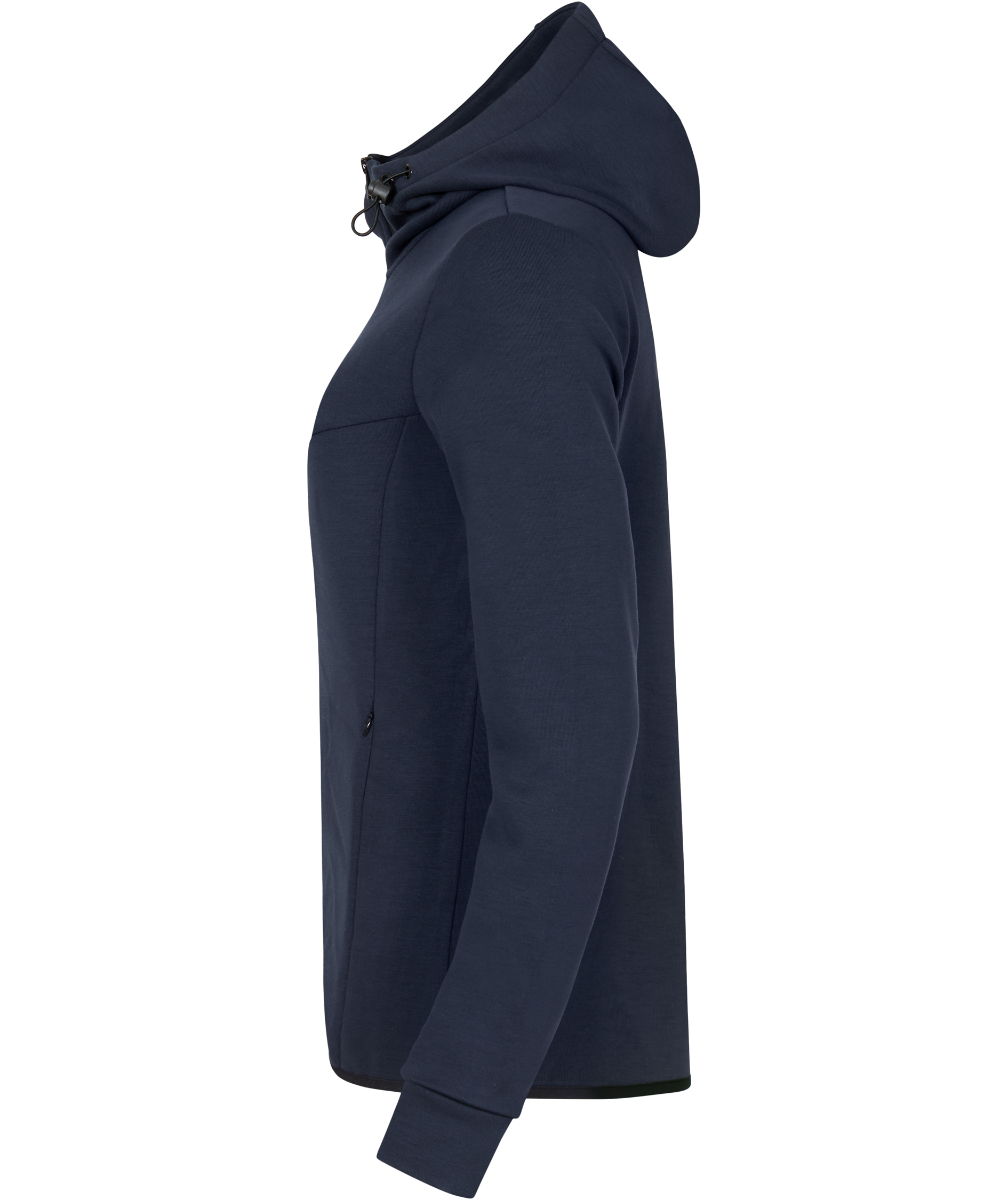 Clique Hayden dame sweat h&aelig;ttetr&oslash;je med lynl&aring;s, Dark navy, large image number 3