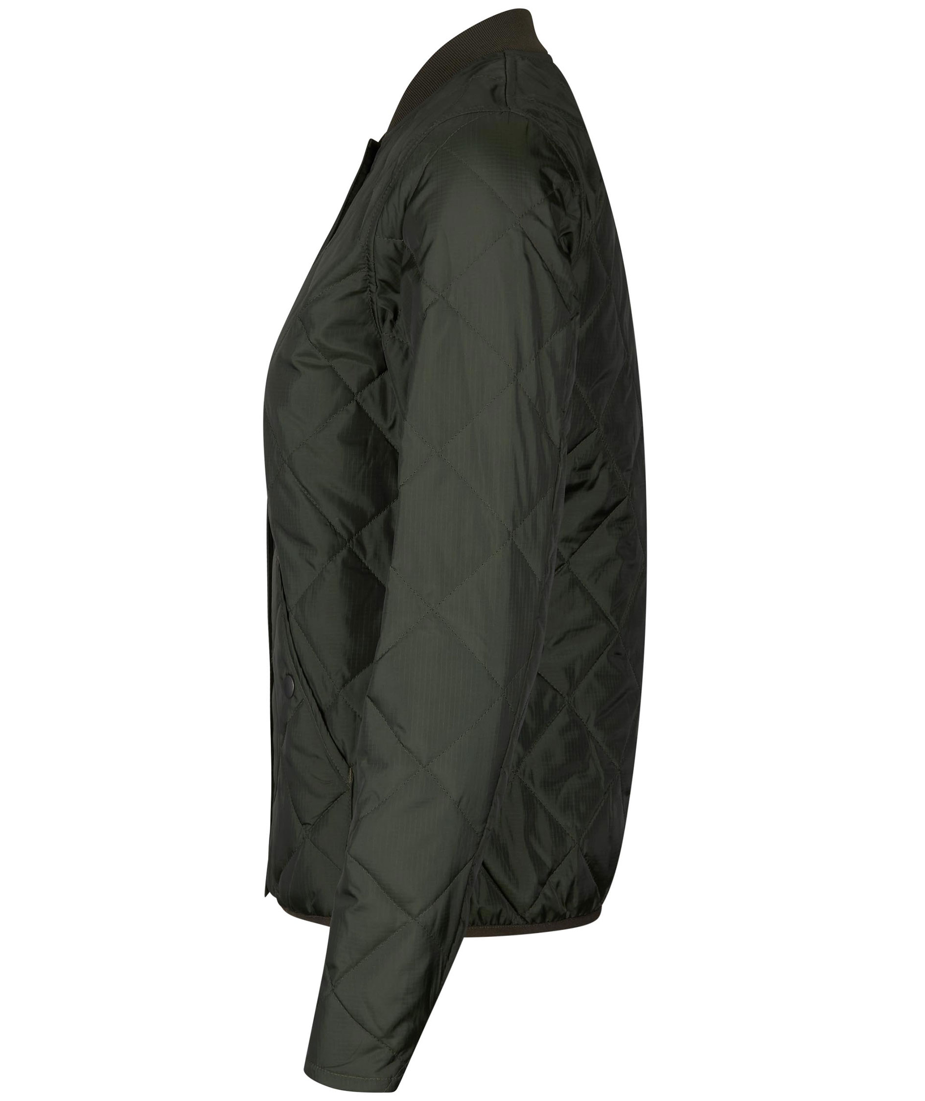 ID Allround vattert damejakke, Olivengr&oslash;nn, large image number 2