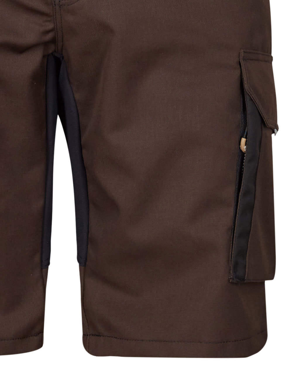 Engel X-treme work shorts w. stretch, Mocca Brown/Black, large image number 2