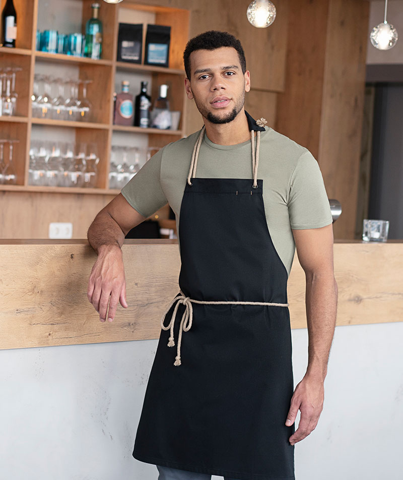 Karlowsky New Nature bib apron, Black