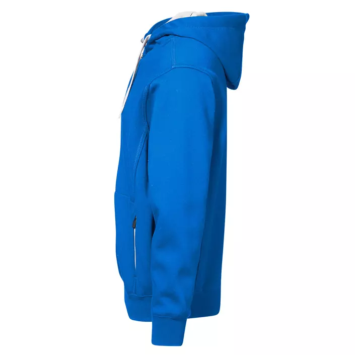 ID bonded hoodie with full zipper, Azure, large image number 1