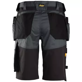 Snickers AllroundWork craftsman shorts 6151, Steel Grey/Black
