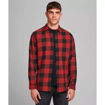 Jack & Jones JJEGINGHAM Slim fit lumberjack shirt, Brick Red