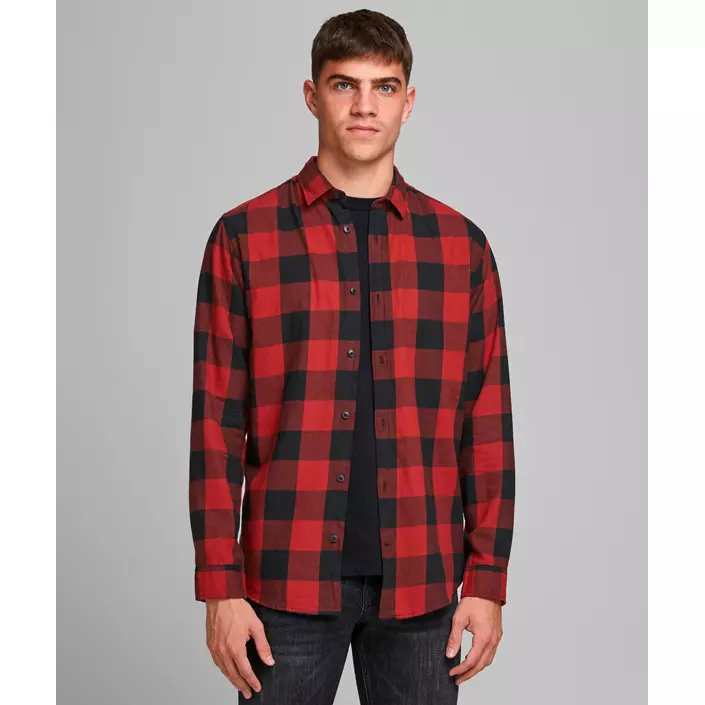 Jack & Jones JJEGINGHAM Slim fit lumberjack shirt, Brick Red, large image number 1