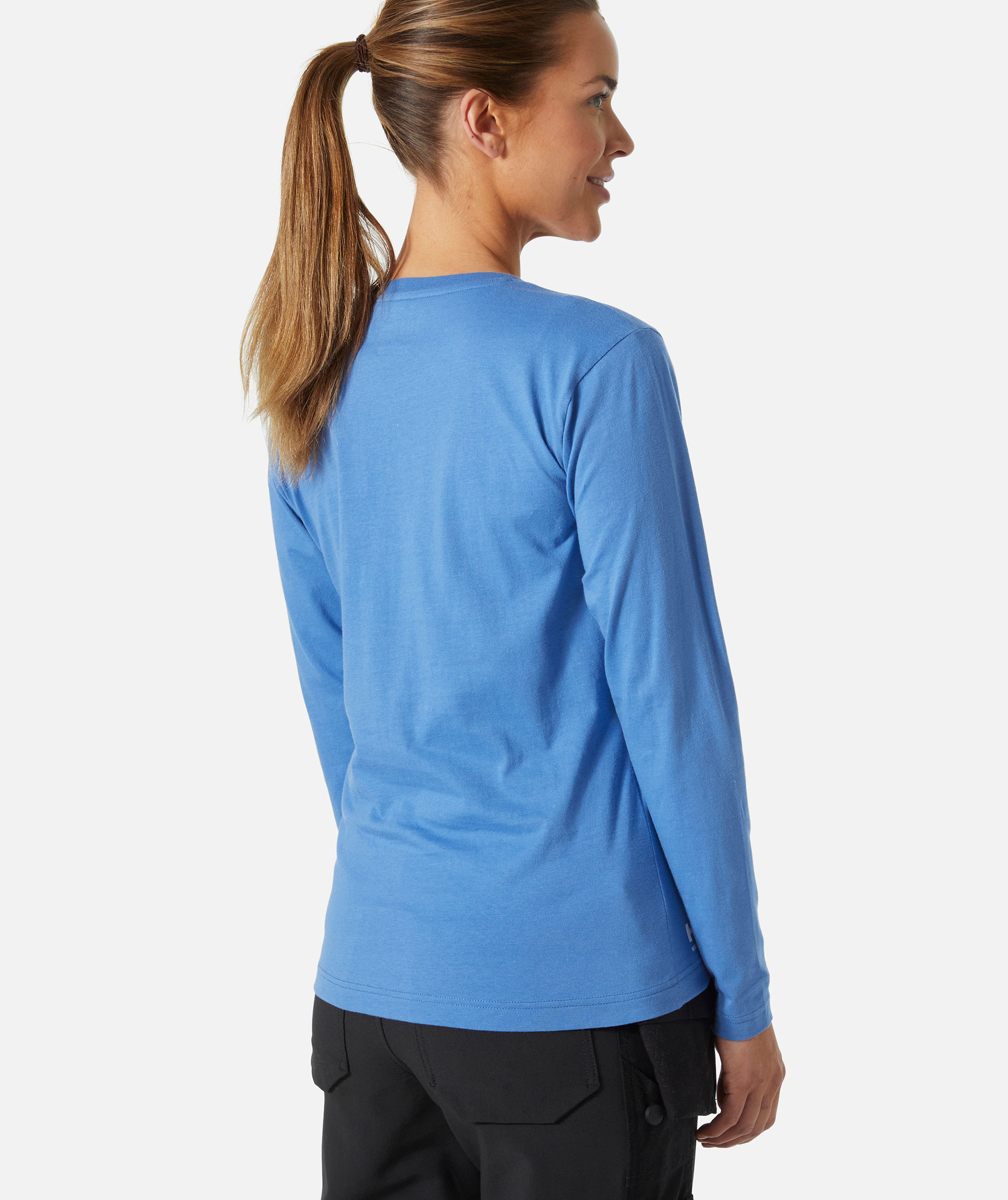 Helly Hansen Classic long-sleeved women's T-shirt, Stone Blue, large image number 3