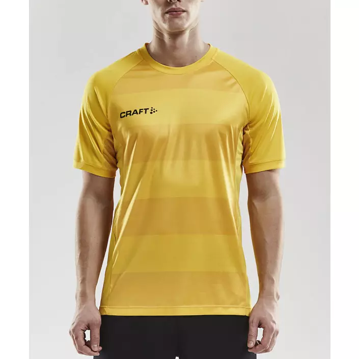 Craft Progress Graphic player shirt, Yellow, large image number 2