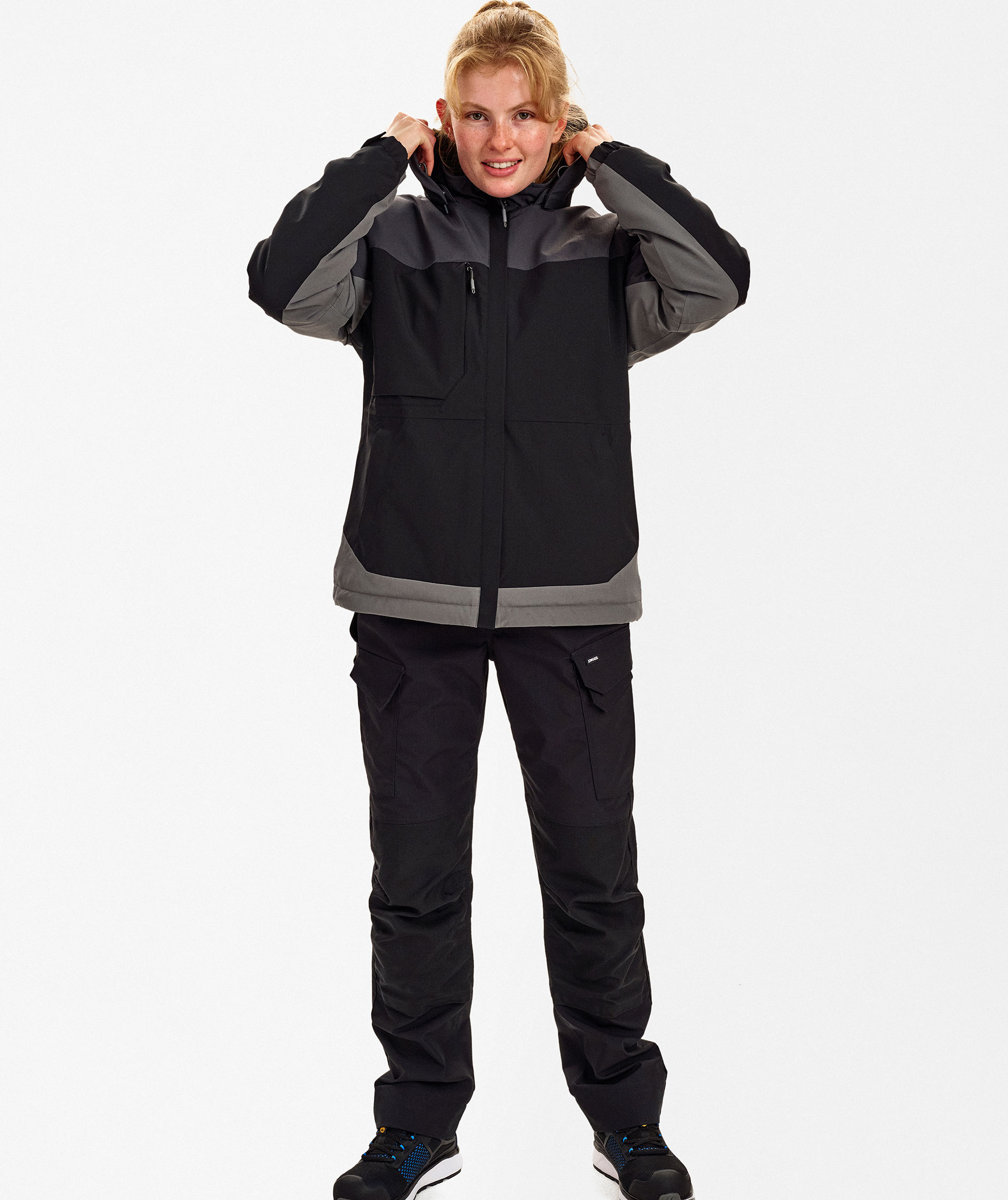 Engel Entire Damen Winterjacke, Black/Anthracite Grey, large image number 1