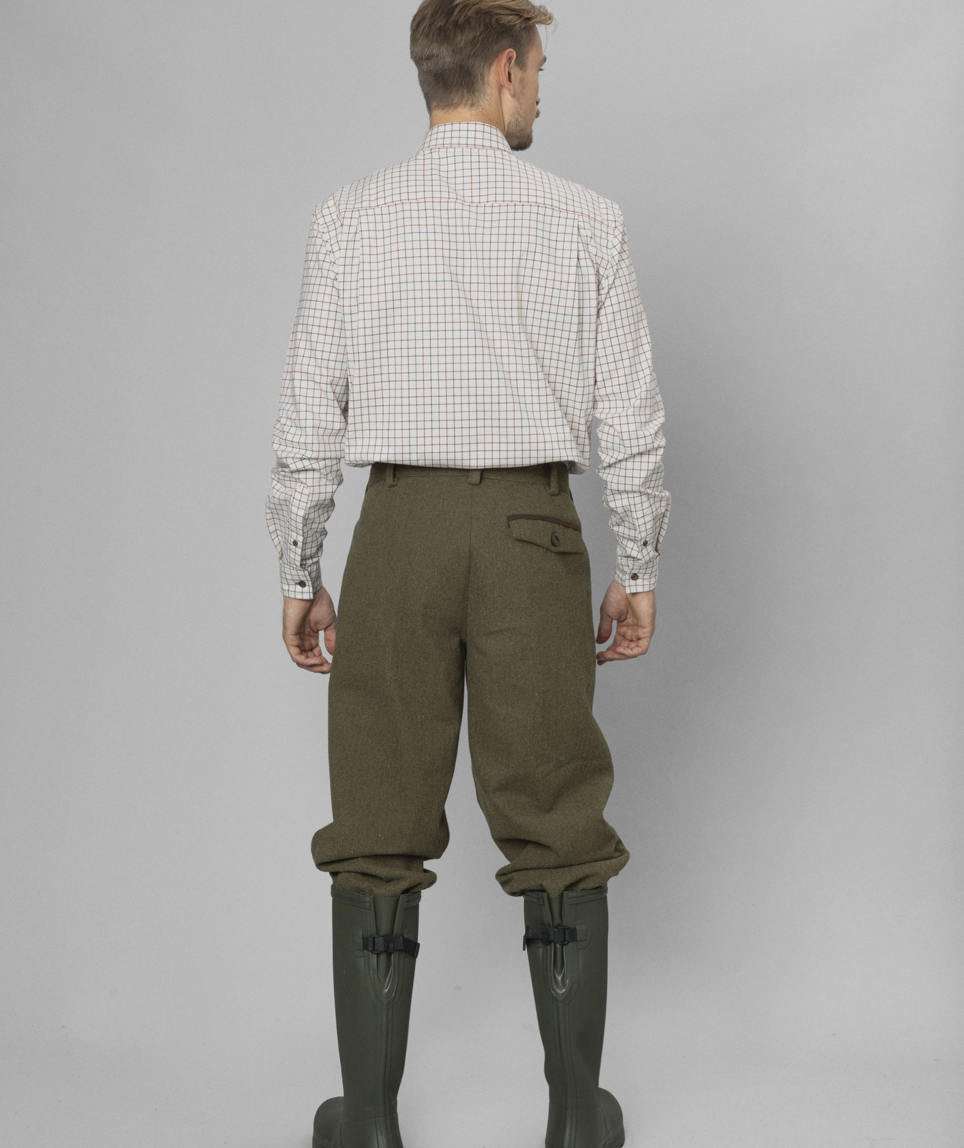 Seeland Oxford Shooting shirt, Grape leaf/Terracotta check, large image number 3