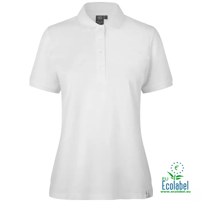 ID PRO Wear CARE women's polo shirt, White, large image number 0