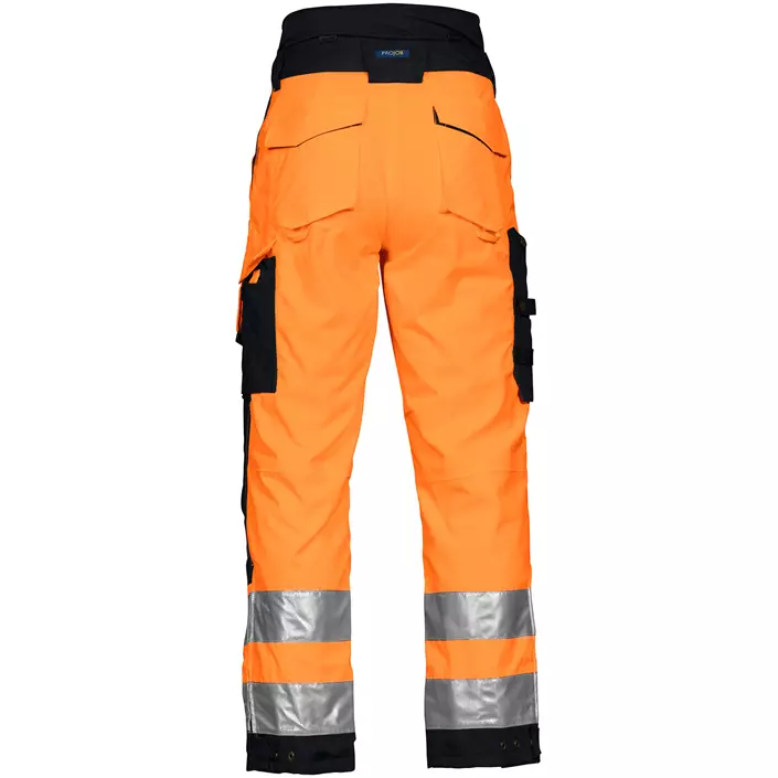 ProJob lined work trousers 6514, Hi-Vis Orange/Black, large image number 1