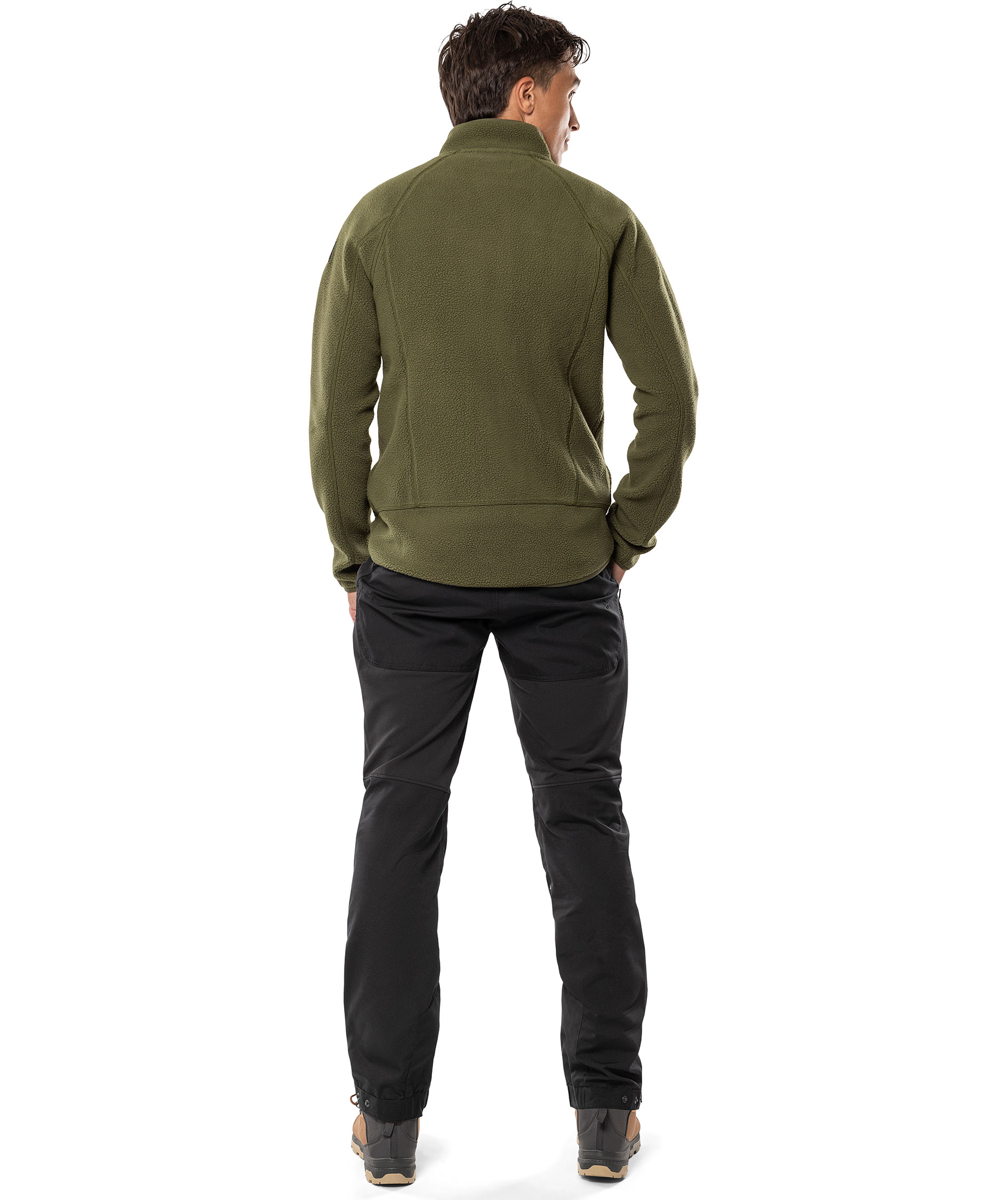 Fristads Argon fibre pile jacket, Light Army Green, large image number 3