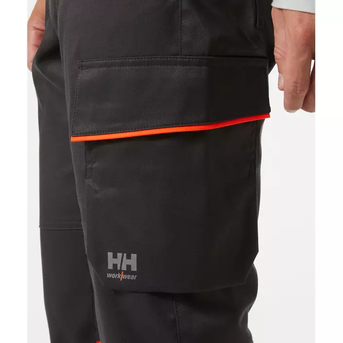 Helly Hansen UC-ME cargo trousers, Hi-Vis Red/Ebony, large image number 5