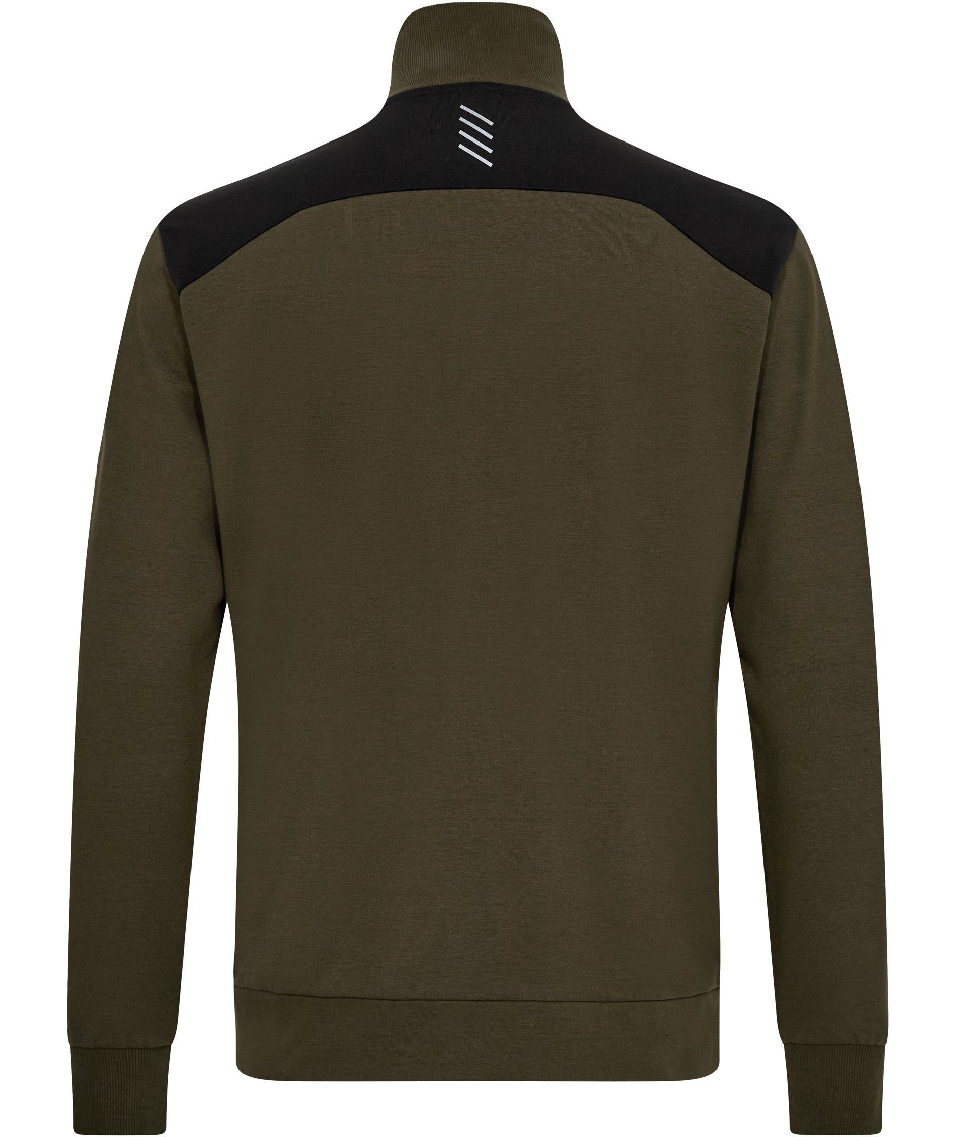 Engel Entire sweat cardigan, Forest Green/Black, large image number 3