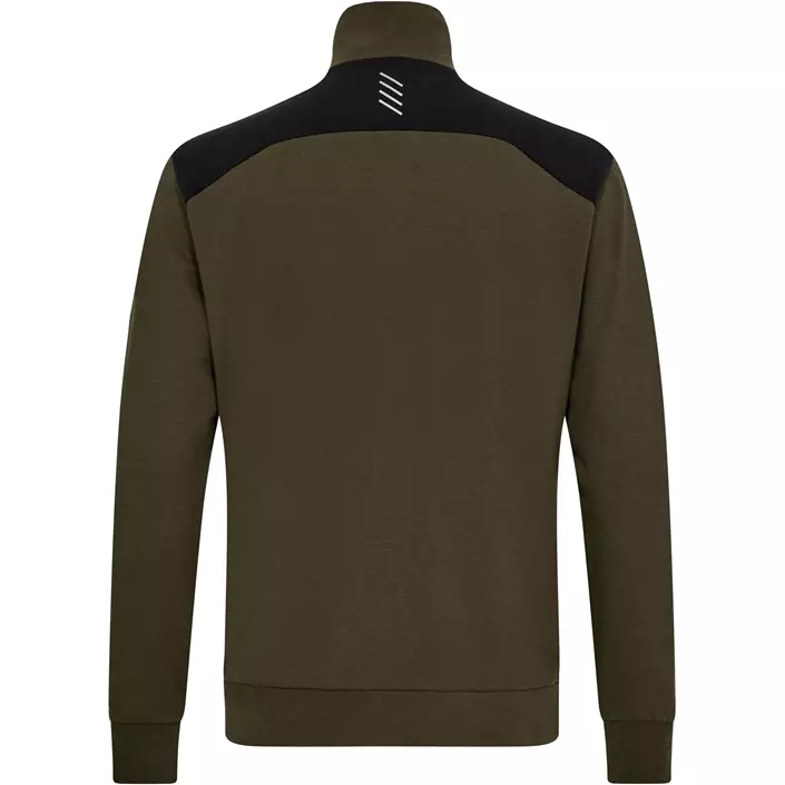 Engel Entire sweat cardigan, Forest Green/Black, large image number 3