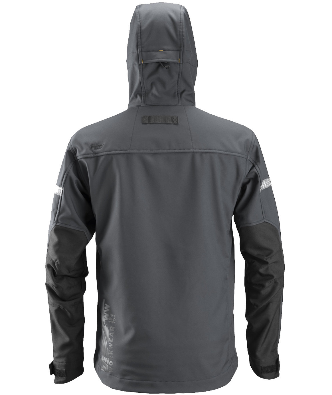 Snickers AllroundWork softshelljacka 1229, St&aring;lgr&aring;/Svart